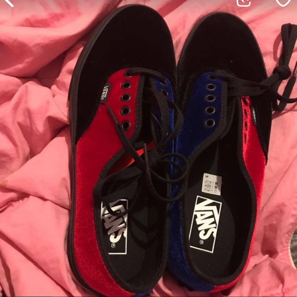 Velvet tri color vans
